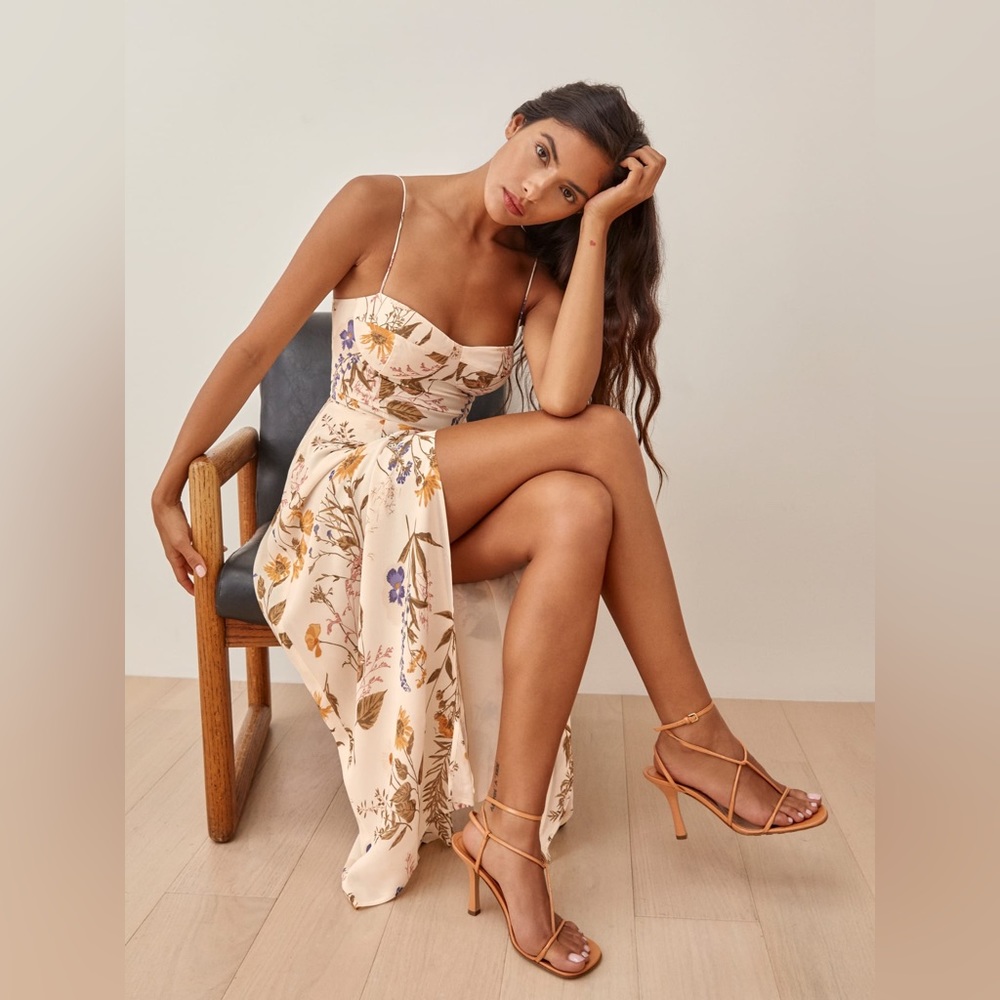 Reformation Kourtney Dress in Frolic